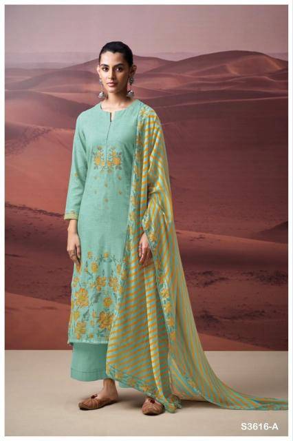 Ganga vanshika 3616 Wholesale dress materials in Mumbai